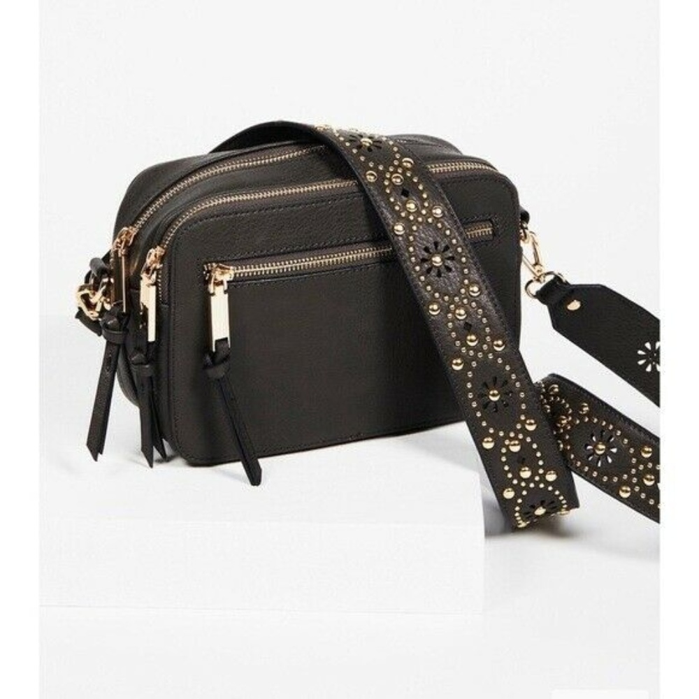 Free People Vegan Leather Guitar Strap Crossbody